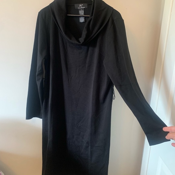 NWOT / Lemmie for Nina Leonard / Cowl Neck / Sweater Dress / Belted - Picture 3 of 10